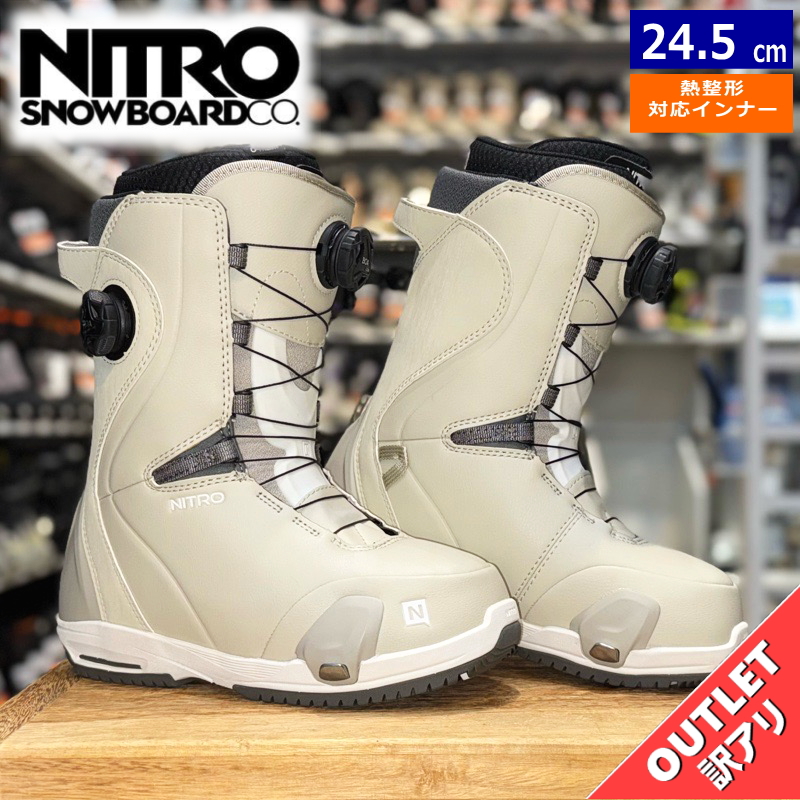 ラスト1点】 【OUTLET】24-25 NITRO DYNASTY BOA カラー:SAND 24.5cm