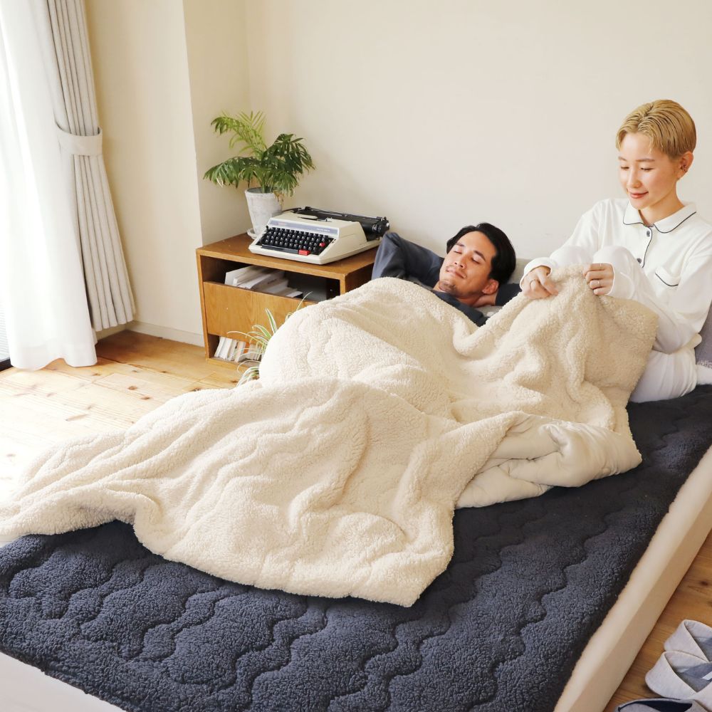 ロマンス小杉 毛布 2枚合わせ 厚手 シングル リバーシブル