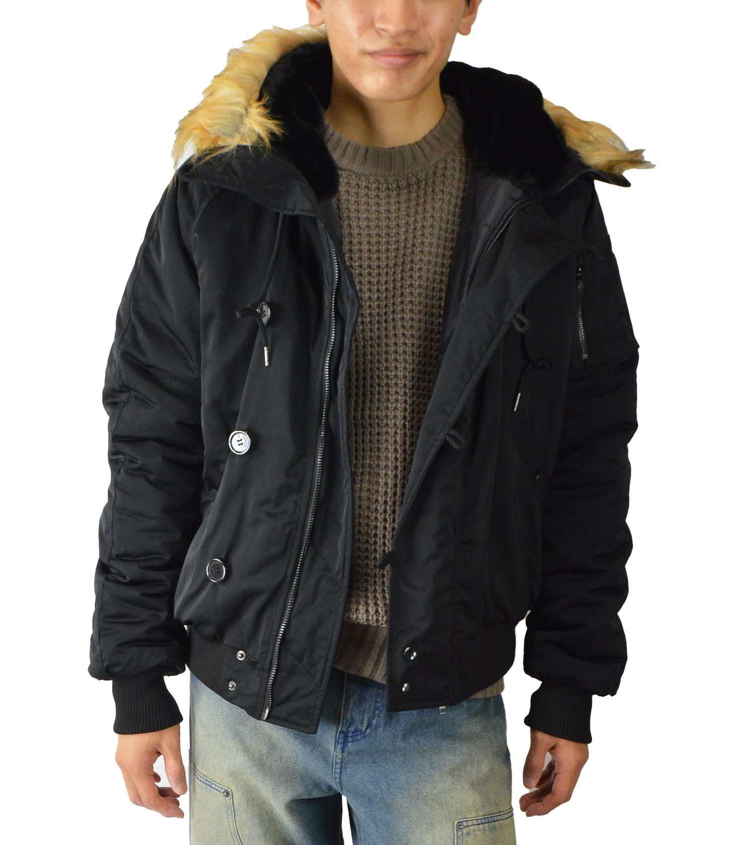 N-2Bジャケット メンズ 撥水 中綿 ジャケット ブルゾン ジャンパー