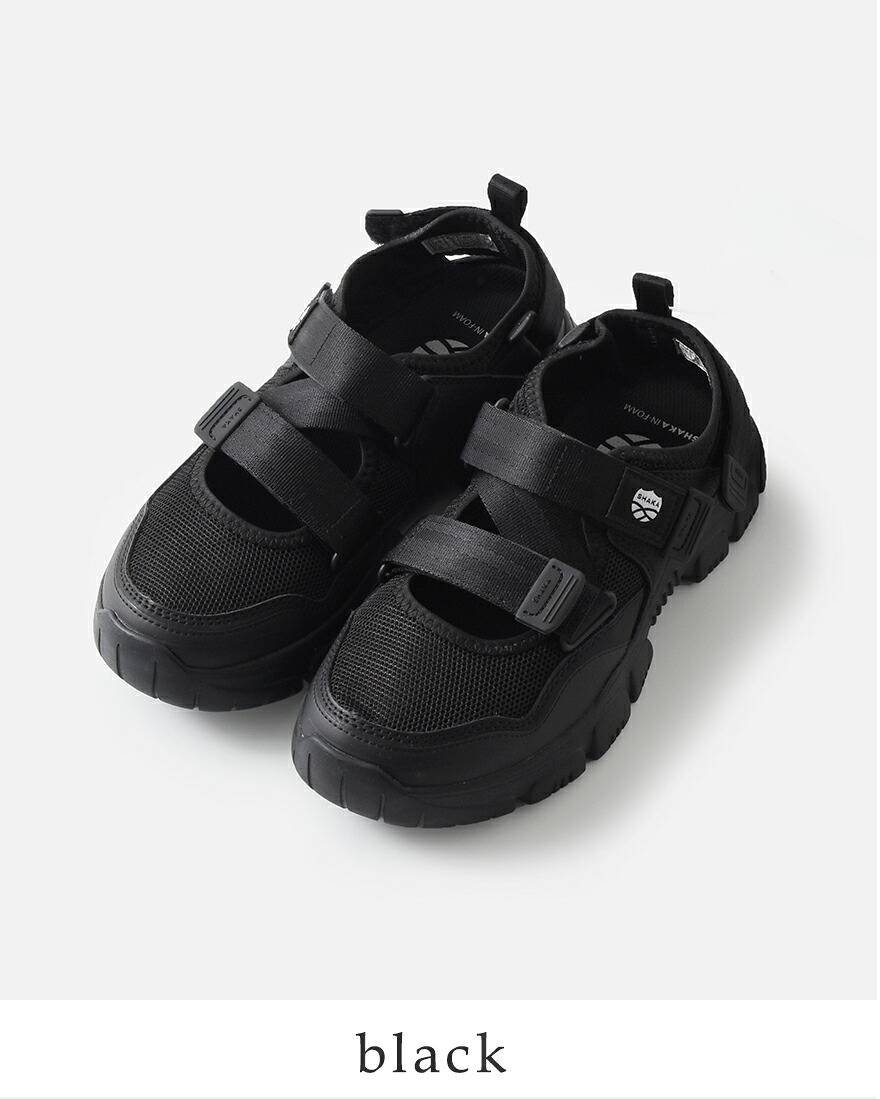 SHAKA（シャカ） メッシュアッパー ベルクロ スニーカーサンダル OTTER