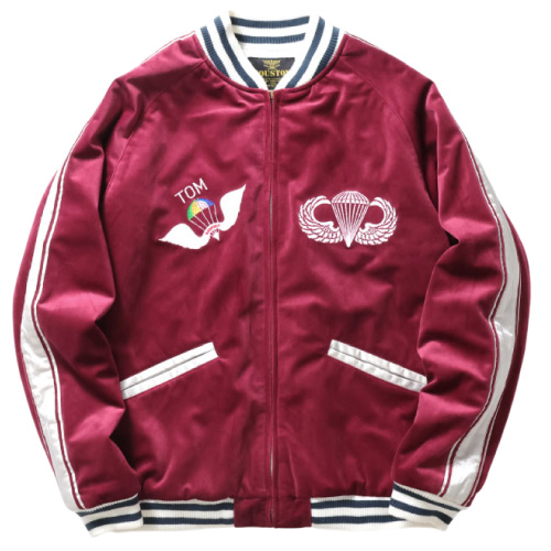 HOUSTON（ヒューストン） VELVETTEN SOUVENIR JACKET (SCREAM) / 別珍