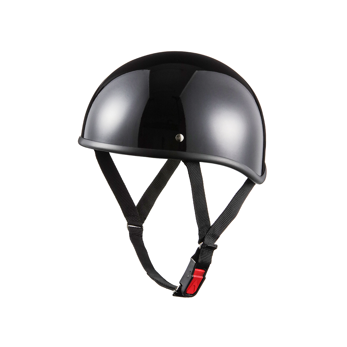 バイクヘルメット ブラック 黒 ダックテール フリーサイズ 124cc以下