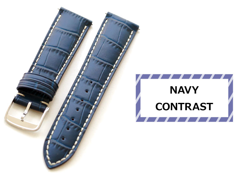 腕時計ベルト Classic Kroco Chrono クラシック クロコ クロノ カーフ