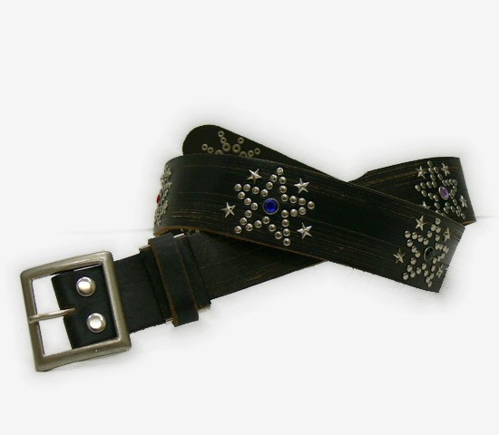 ROUGHNECK ビンテージレザースタースタッズベルト(KA06