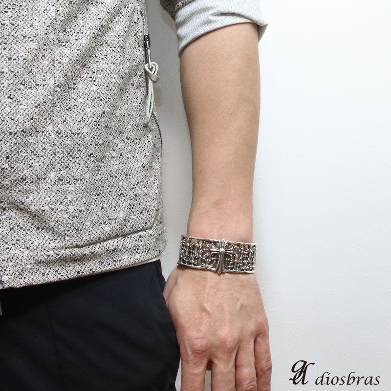 シルバーバングル シルバーアクセサリー セメタリークロス 十字架