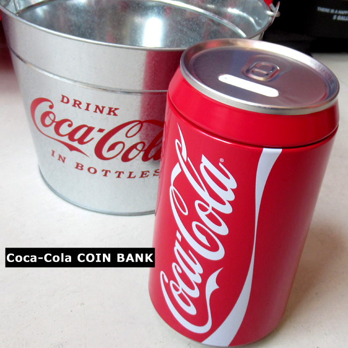 Coca Cola（コカコーラ） コインバンク 貯金箱 缶型 コーラグッズ