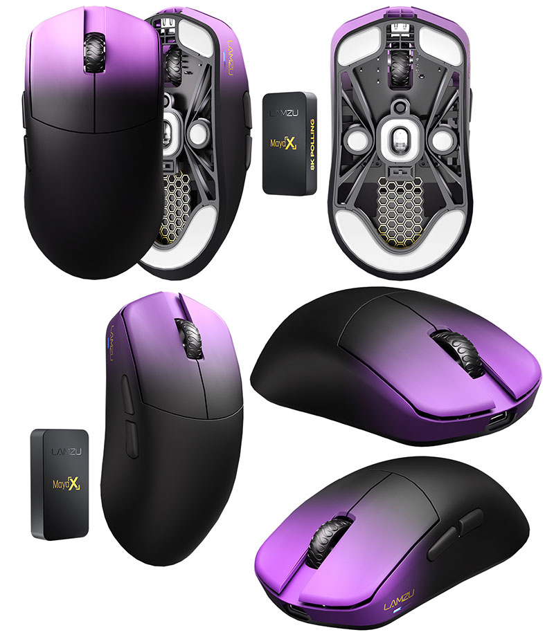 LAMZU LAMZU Maya X 8Kレシーバー付属 ワイヤレスゲーミングマウス
