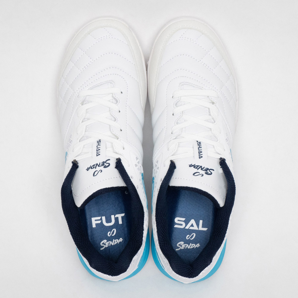 SENDA_センダ フットサルシューズ USHUAIA PRO 2.0 WHITE/LGTBLU