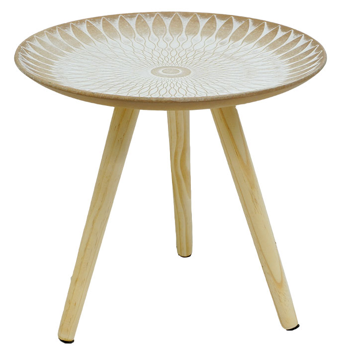 サイドテーブル 丸 おしゃれ 北欧 木製 幅40cm 可愛い アンティーク