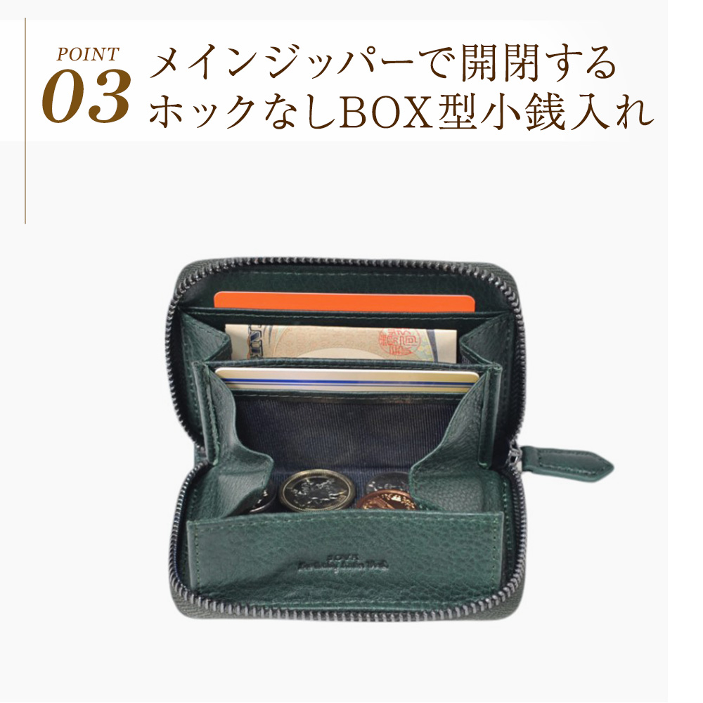 SEEKER（シーカー） ラウンドファスナー 二つ折り財布 メンズ