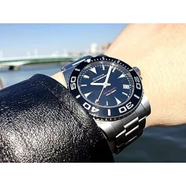 ZEEDA（ジーダ） メンズ腕時計 「JET SHARK」 ステンレス 10気圧防水