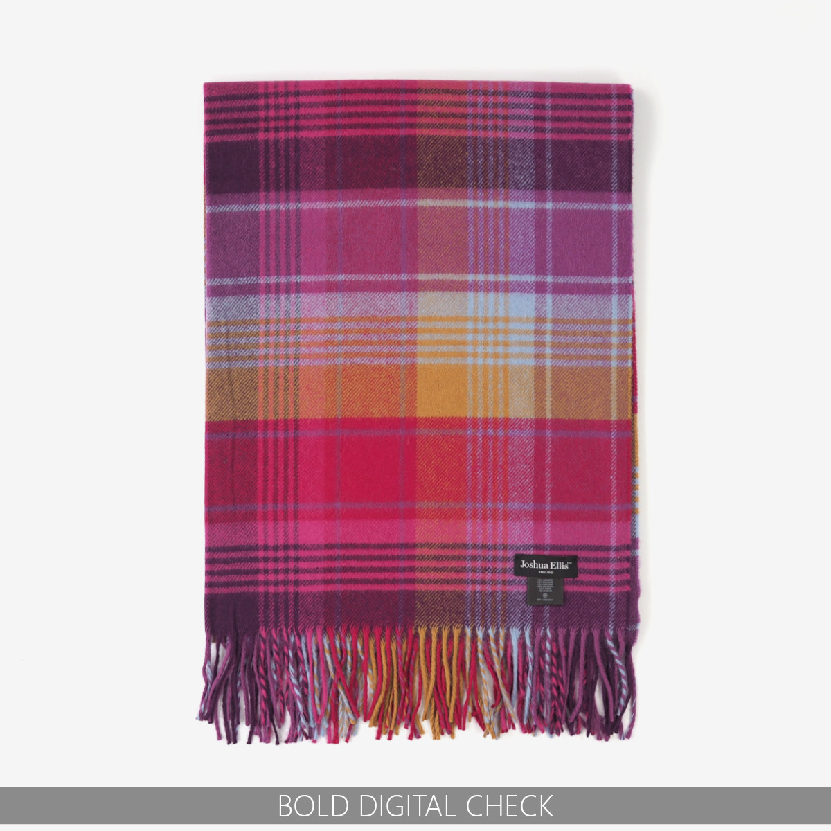 Joshua Ellis（ジョシュアエリス） 大判 ストール カシミヤ100% 70cm