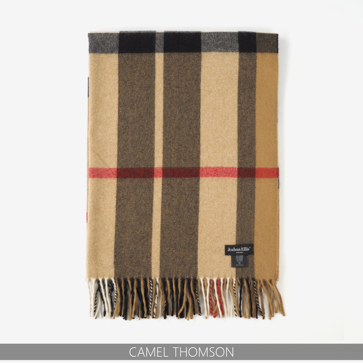 Joshua Ellis（ジョシュアエリス） 大判 ストール カシミヤ100% 70cm