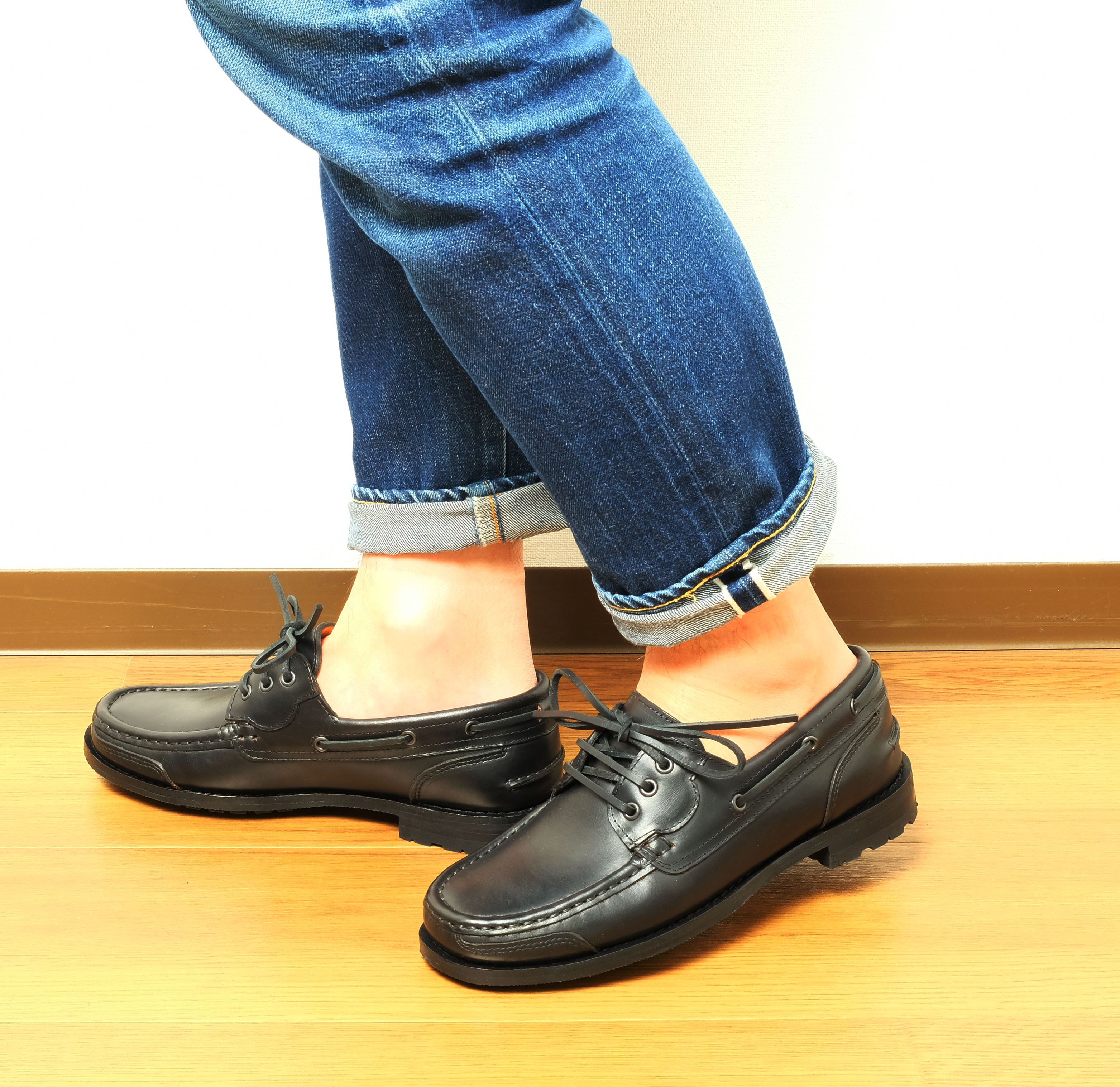 YUKETEN（ユケテン） MARIO BOAT SHOE 3100 レザーシューズ 牛革