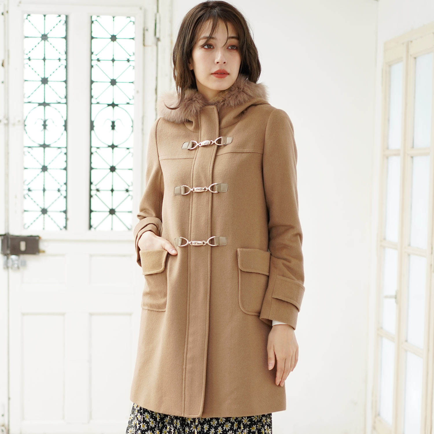 Filomo（フィローモ） カシミヤ ブレンド ダッフル コート レディース