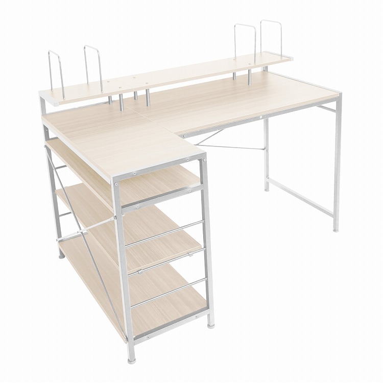 パソコンデスク L字 デスク 机 学習机 勉強机 幅120cm 書斎デスク