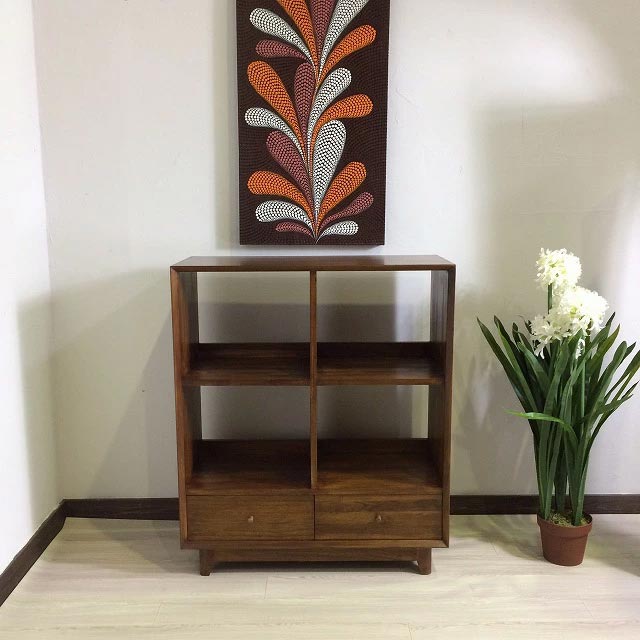 キャビネット チーク材 アジアン家具 バリ 棚 南国 リゾート家具 収納