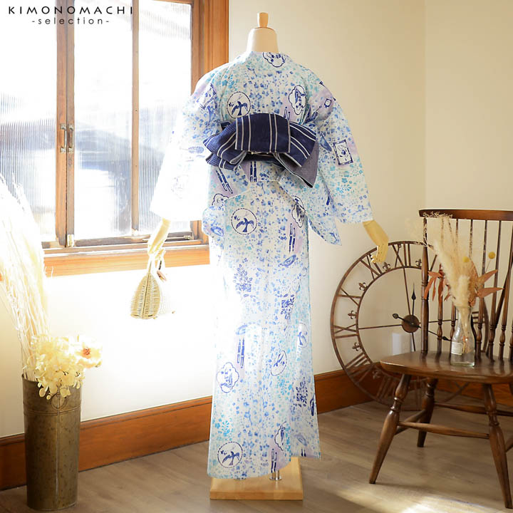 浴衣 レディース ブランド浴衣 単品「みすゞうた 私と小鳥と鈴と M