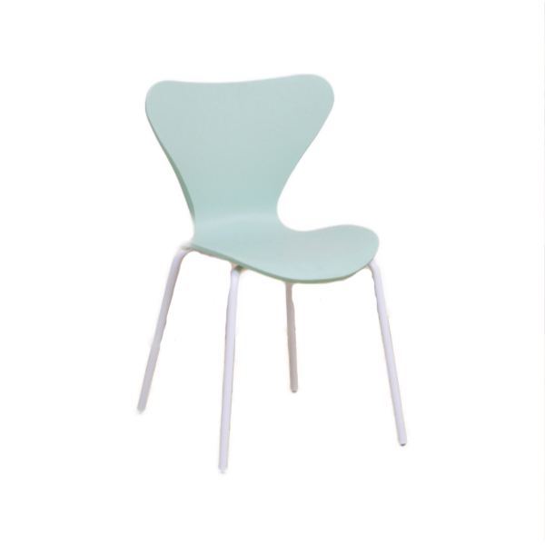 スタッキングチェア 4脚セット 座面高45cm ポリプロピレン スチール脚