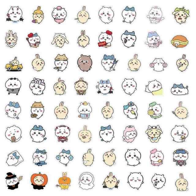 ちいかわ ステッカー 120枚セット 防水シール Q版 アニメ キャラクター