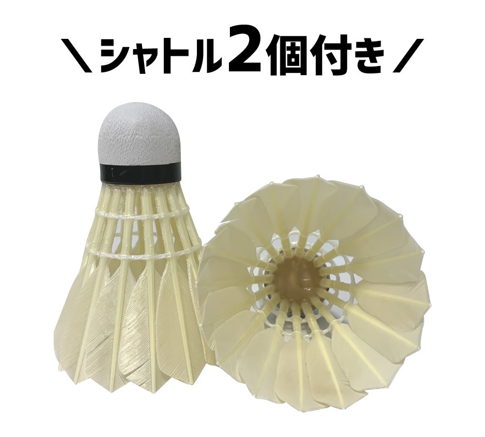 カワサキ（Kawasaki） バドミントン ラケット 2本セット KB-300 ガット