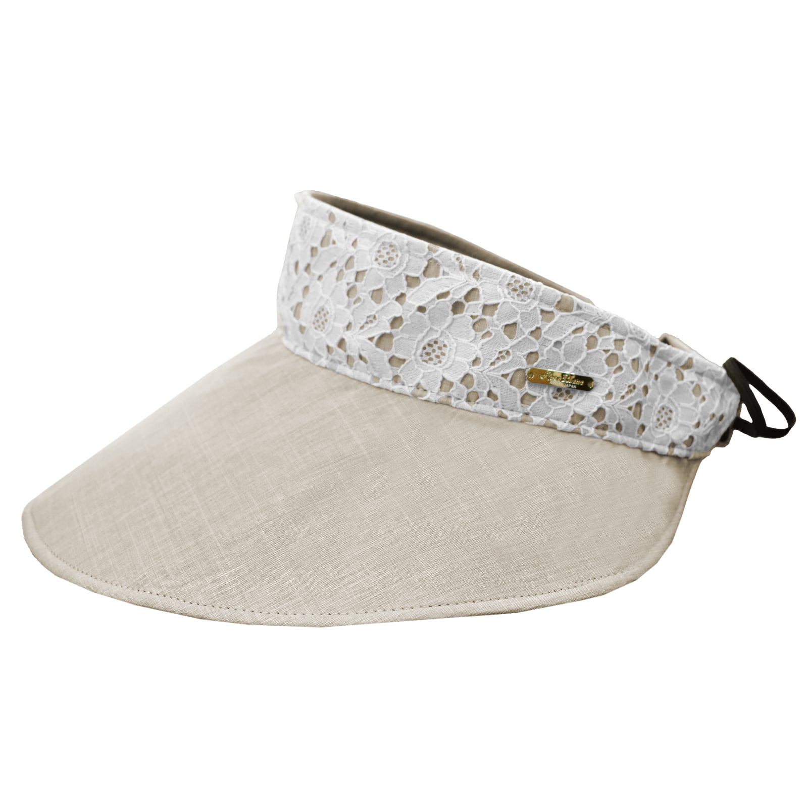 ロサブラン サンバイザー uvカット レディース 100%完全遮光 レース
