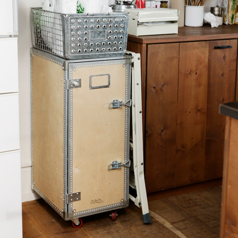 DULTON ウッドキャビネット キャスター付き ダルトン 収納 可動棚板4枚