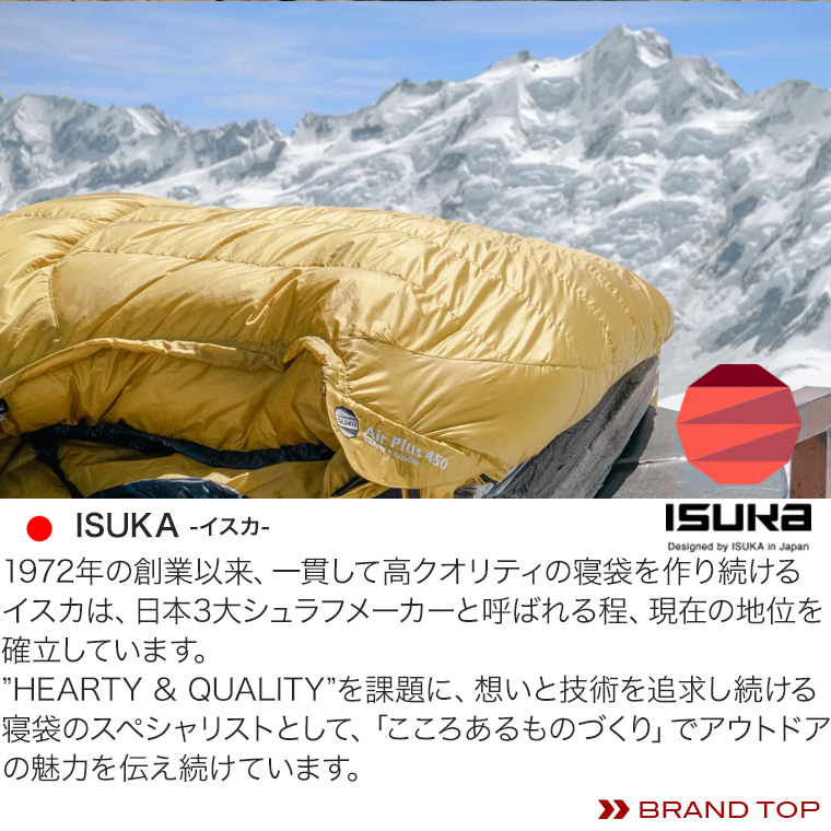 ALPHA LIGHT イスカ 寝袋 アルファライト 500X マミー型 化繊 マイクロ