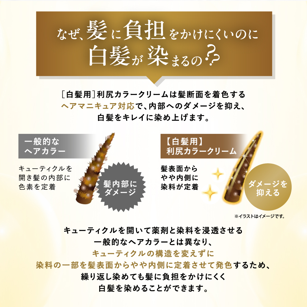 自然派clubサスティ 利尻カラークリーム 170g 無添加 白髪染め 白髪用