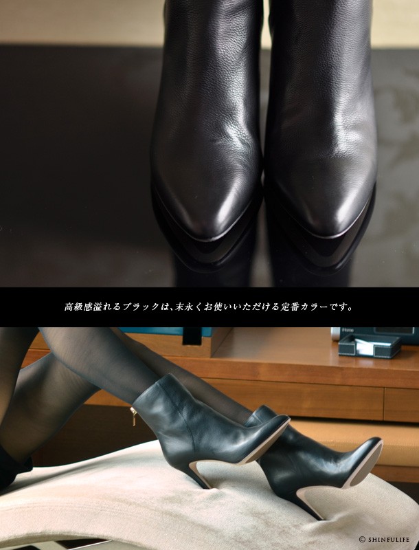 JIMMY CHOO（ジミーチュウ） ショートブーツ ブーティ 黒 レディース