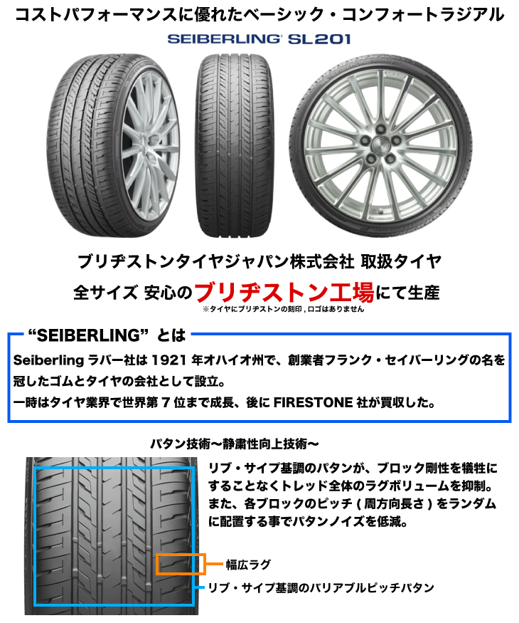 BRIDGESTONE（ブリヂストン） 165/55R15 75V セイバーリング SL201