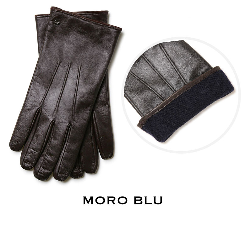 メローラ 手袋 スマホタッチ メンズ ナッパxカシミア グローブ MEROLA