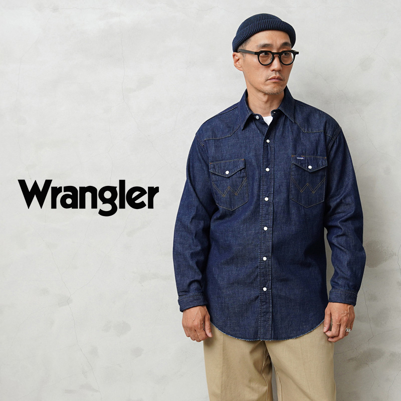 Wrangler（ラングラー） WM1027 WESTERN デニムシャツ メンズ 長袖