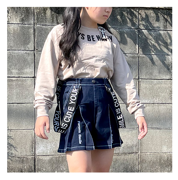 TenderHeart サスペンダー付き キュロット パンツ キュロットパンツ