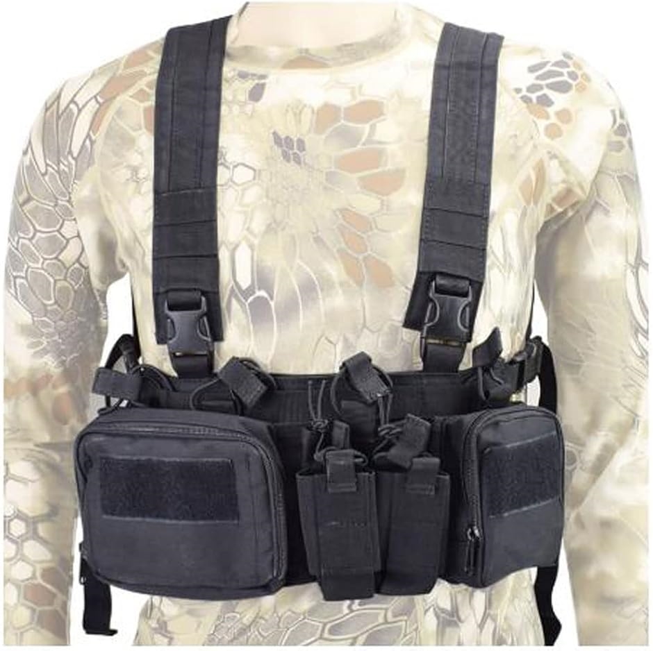 サバイバルゲーム装備 ミリタリー用品 タクティカルベスト ブラック