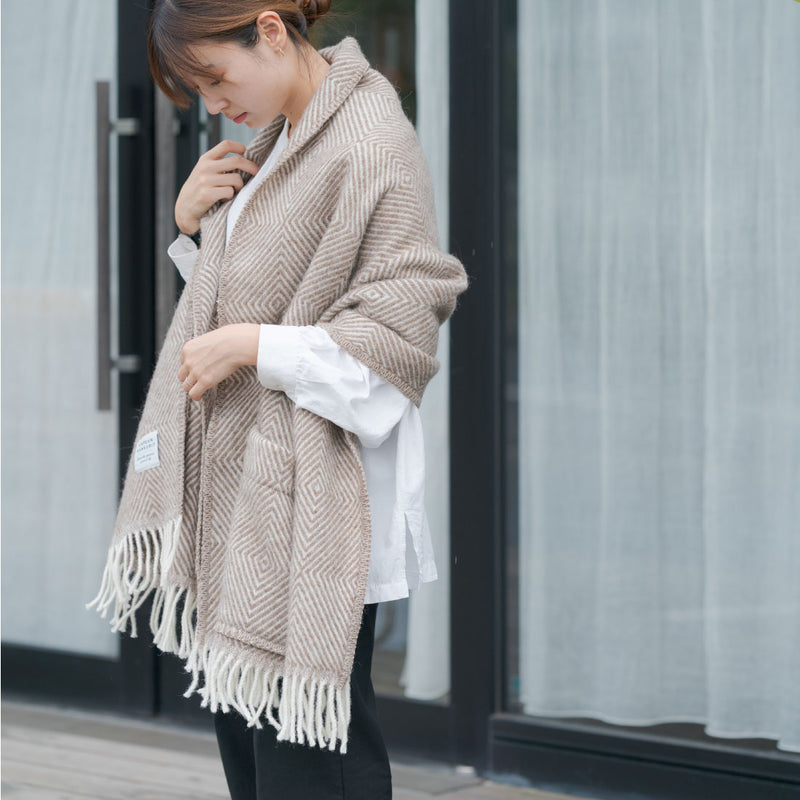 Lapuan Kankurit(ラプアンカンクリ) ポケットショール MARIA ブラウン