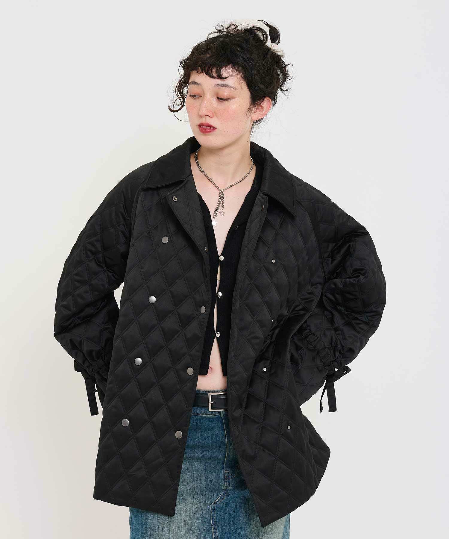 キルティング ラグランコート TINA：JOJUN 全2色｜tnj141-0673【2】