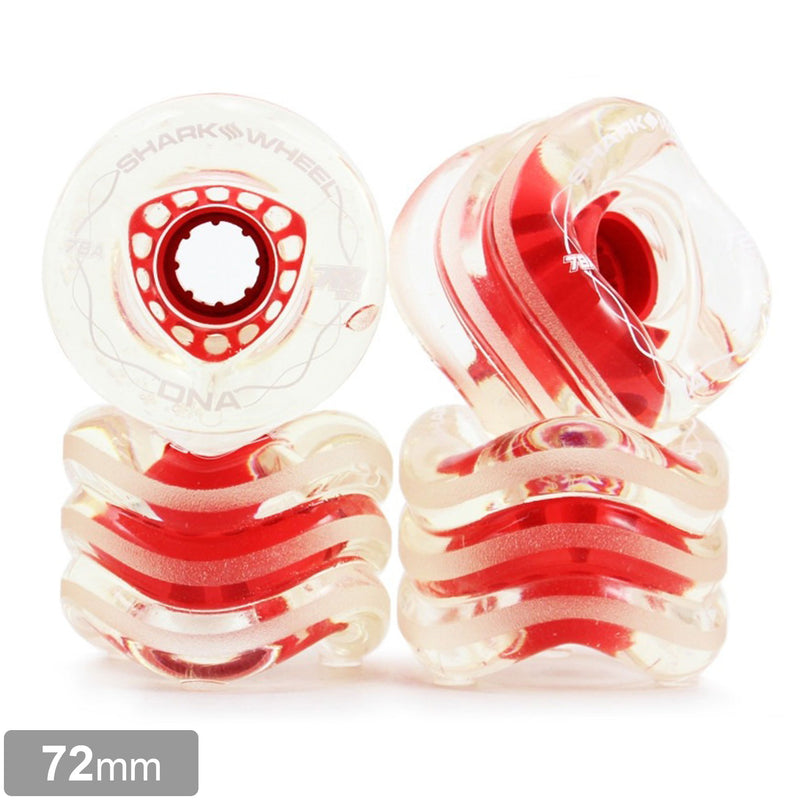 SHARK WHEEL DNA 72MM 78A CLEAR WITH RED HUB 【 シャーク ウィール