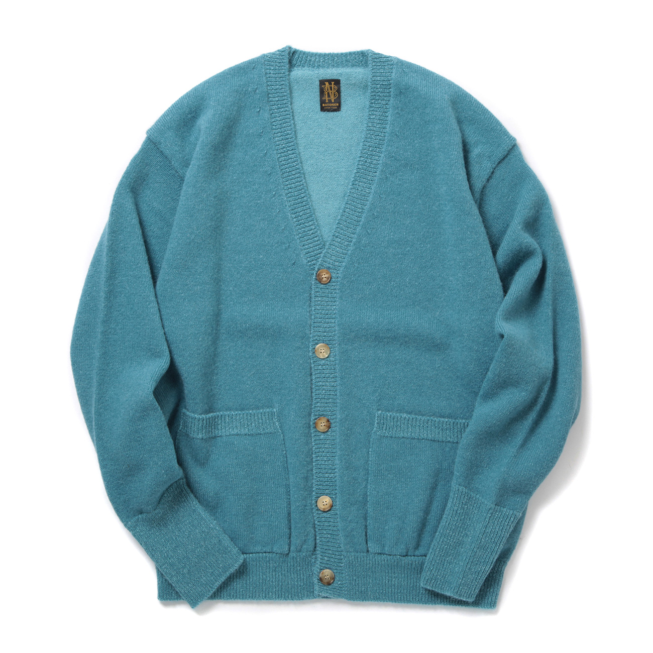 BATONER / バトナー | BABY ALPACA KURUMI TENJIKU V CARDIGAN (メンズ