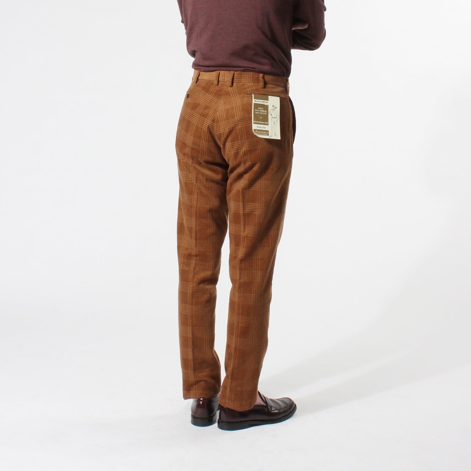 TRIM FIT PANTS / CHECK CORDUROY – ANATOMICA OFFICIAL ONLINE STORE