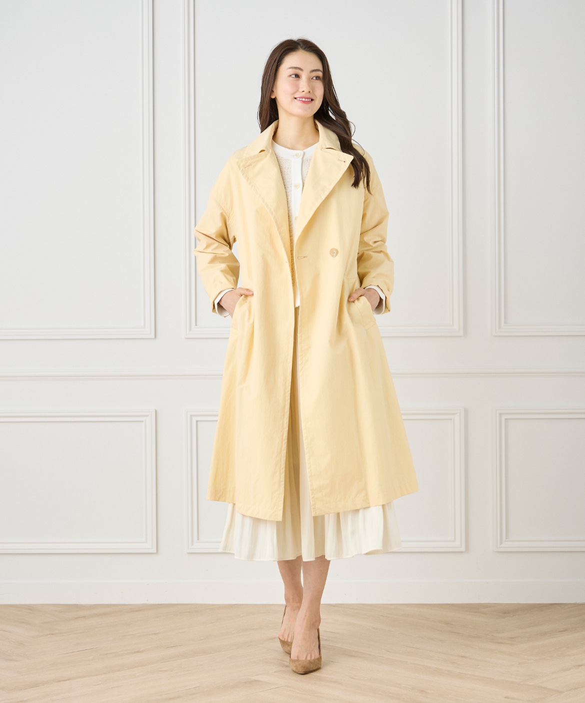 ナイロンタッサートレンチコート｜7-IDconcept.（セブンアイディ