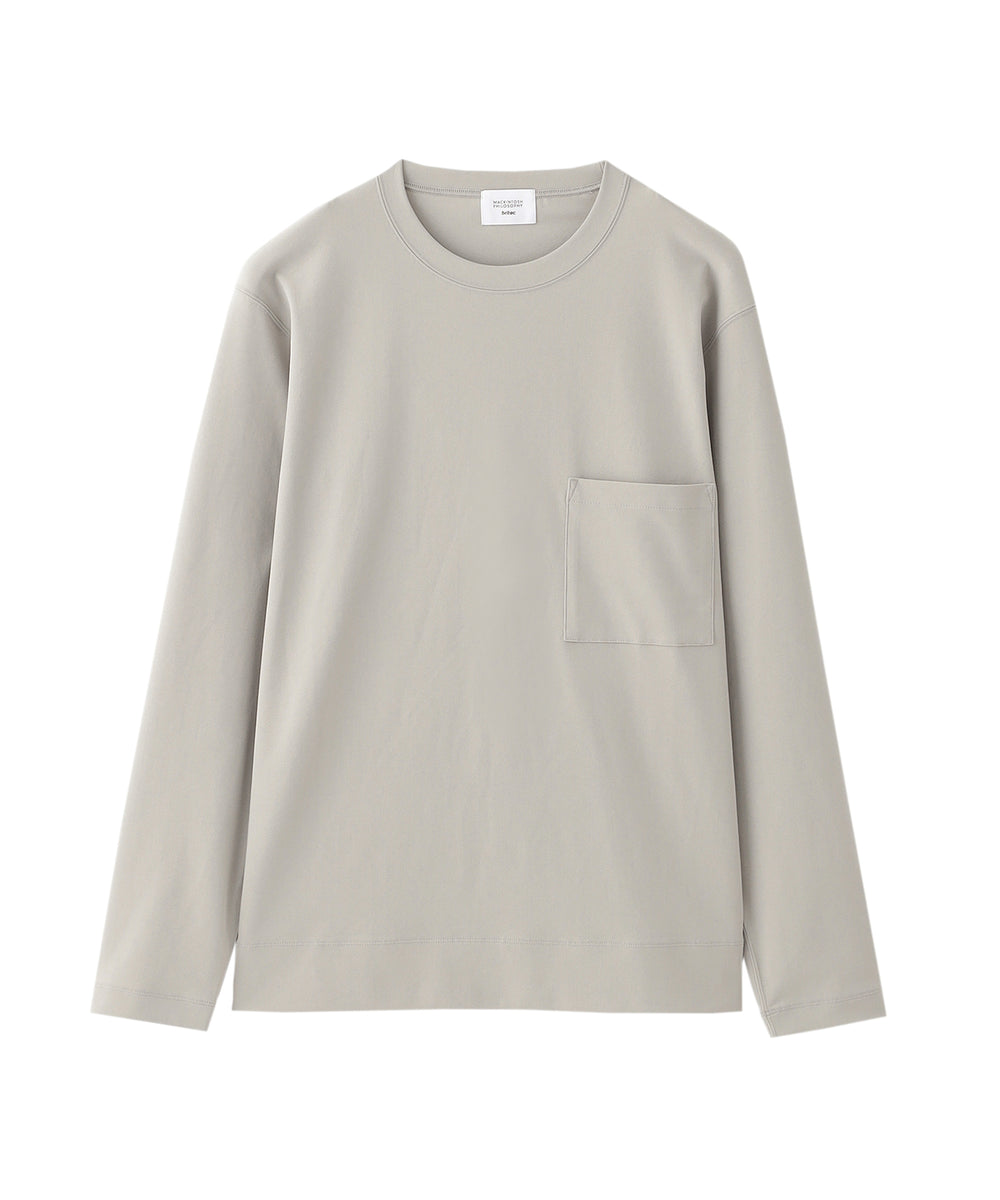 ブリテック クルーネックロンT ドライフラットストレッチクロス