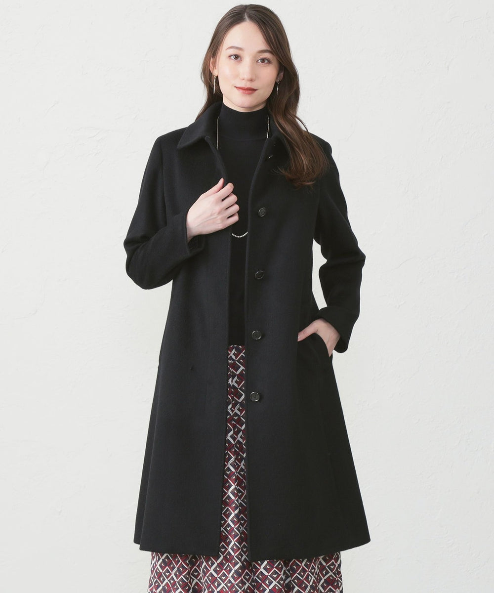 ブ*タ様 極美品 カシミヤ100% イタリア製 ロングコート ブラック