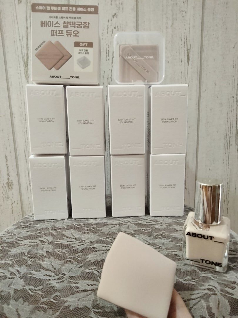 ♡ABOUT TONE スキンレイヤーフィットファンデーション8色＋超密着