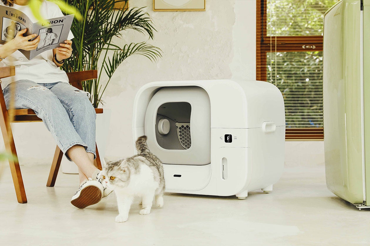 猫ちゃんの体調管理とトイレ掃除がものすごく楽になる全自動スマート猫