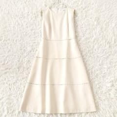 フォクシー✨Torte ハシゴレース ティアード ワンピース アイボリー 38