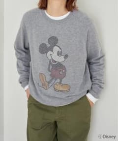 ゆめじ様専用 美品【ミッキーマウス /カシミヤ ラインストーンニット