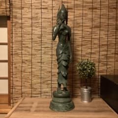 古玩・ビルマ期「女神像」土着信仰・ミャンマー・ダーミカラマ・ビルマ