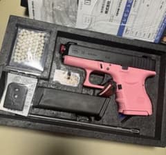 GLOCK26 エアガン 東京マルイ グロック カスタム済 ピンク - メルカリ