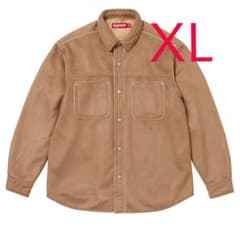XL即発送 25FW Supreme Faux Suede Snap Shirt - メルカリ